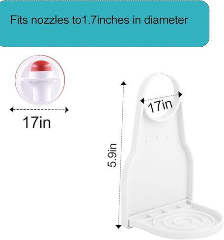 2-Pack Laundry Detergent Dispenser Cup Holders with Easy-Press Spout Switch, Drip Catcher Tray, No-Mess Soap Dispenser Organizer for Laundry Room Storage & Cleaning Supplies in Saudi Arabia