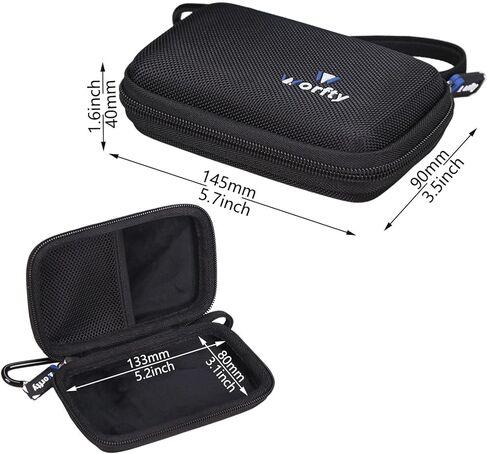 Case for Rii 518 BT Mini Bluetooth Keyboard Portable Wireless Keyboard with Backlit - Hard Protective Travel Carrying Storage Bag (Black) in Saudi Arabia