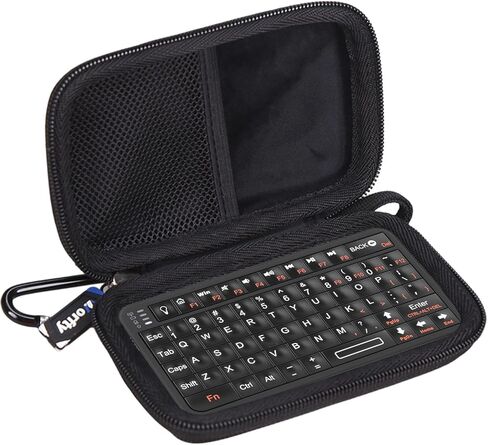 Case for Rii 518 BT Mini Bluetooth Keyboard Portable Wireless Keyboard with Backlit - Hard Protective Travel Carrying Storage Bag (Black) in Saudi Arabia