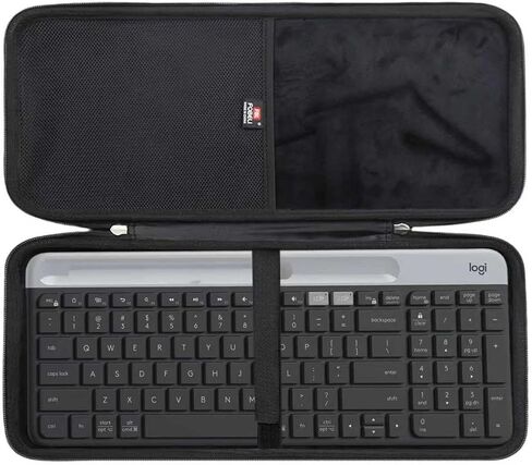 FBLFOBELI Hard Keyboard Case Compatible with Logitech K580 K585 and Logitech MK470 Slim Wireless Keyboard (Black, Case Only) in Saudi Arabia