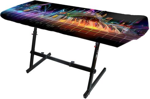 Nuxovilar Elastic Milk Silk Keyboard Piano Cover - Dust Protection, 40x15.4 Inches, Stylish Designs for Home & Music Spaces (Yhd04636-S) in Saudi Arabia