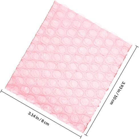Mikinona 100pcs Red Anti-static Bubble Pouches 8x10cm Thickened Packaging Bags Shockproof Padding for Shipping, Storage, and Industrial Protective Wrap in Saudi Arabia