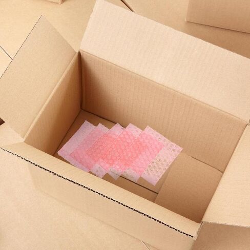 Mikinona 100pcs Red Anti-static Bubble Pouches 8x10cm Thickened Packaging Bags Shockproof Padding for Shipping, Storage, and Industrial Protective Wrap in Saudi Arabia