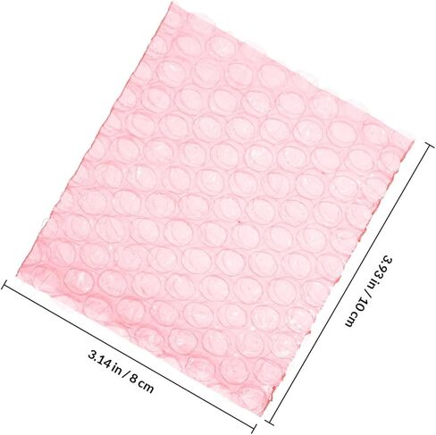 100 Pcs Red Anti-static Bubble Pouch Bags 8x10 Cm Thickened Single-sided Printing Protective Packaging for Shipping and Packing Supplies in Saudi Arabia