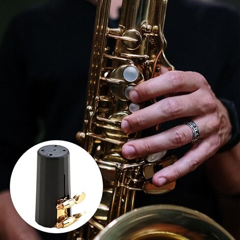 ألتو ساكسفون مشبك معدني مع غطاء ساكسفون ذهبي ملحق صغير لآلة النفخ in Kuwait