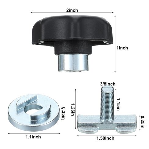 Shimeyao L Track Double Lug Threaded Stud Fitting Tie Down Anchor Nut for L Track Accessories and Rails Truck Bed and Trailer Cargo Control in Saudi Arabia