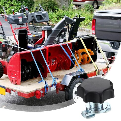 Shimeyao L Track Double Lug Threaded Stud Fitting Tie Down Anchor Nut for L Track Accessories and Rails Truck Bed and Trailer Cargo Control in Saudi Arabia