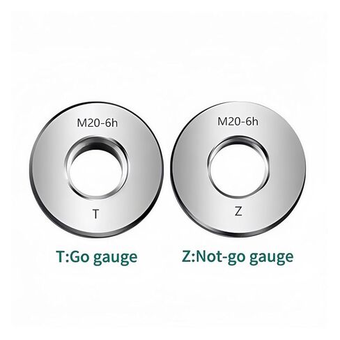 1 Set (1 Pass Gauge + Stop Gauge) 6H Non-Standard Metric fine Tooth Thread Ring M10-M30(M20X2.5 6h) in Saudi Arabia