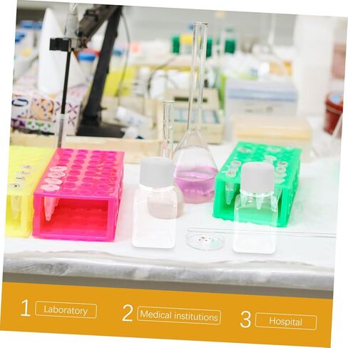 GANAZONO 2pcs Plastic Reagent Containers Serum Bottles Caps Narrow Mouth Measuring Vials in Saudi Arabia