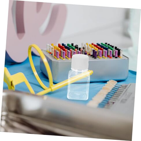 GANAZONO 2pcs Plastic Reagent Containers Serum Bottles Caps Narrow Mouth Measuring Vials in Saudi Arabia
