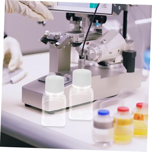 2 قطعة قوارير مصل الفم الضيق زجاجات الكاشف البلاستيكية زجاجات طلقة متدرجة in Kuwait