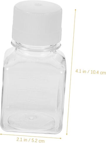 125ml Sample Sealing Serum Bottles Plastic Reagent Bottles Graduations Use in Saudi Arabia