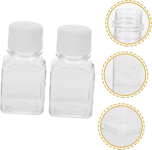 125ml Sample Sealing Serum Bottles Plastic Reagent Bottles Graduations Use in Saudi Arabia