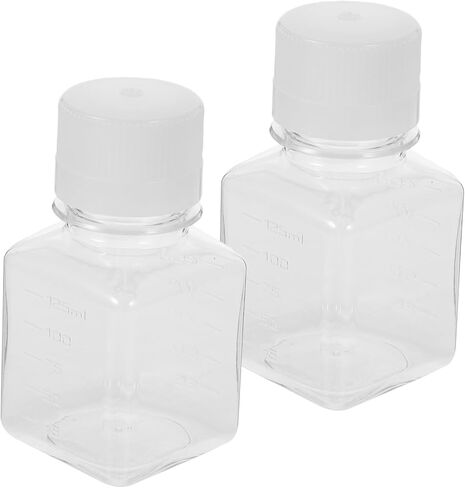 TIDTALEO 2pcs Plastic Narrow Mouth Serum Vials Graduated Reagent Bottles for Laboratory Use Leak Design for Storing Serum and Liquid Samples in Saudi Arabia