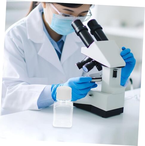 TIDTALEO 2pcs Plastic Narrow Mouth Serum Vials Graduated Reagent Bottles for Laboratory Use Leak Design for Storing Serum and Liquid Samples in Saudi Arabia