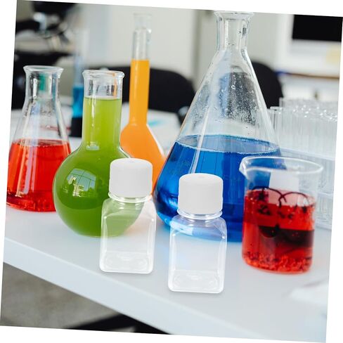 TIDTALEO 2pcs Plastic Narrow Mouth Serum Vials Graduated Reagent Bottles for Laboratory Use Leak Design for Storing Serum and Liquid Samples in Saudi Arabia