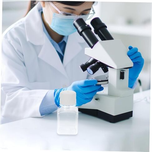 LIFKOME 2pcs Bottle 125ml Small Mouth Square Container Lab Reagent Vial Serum Sealing Bottle in Saudi Arabia