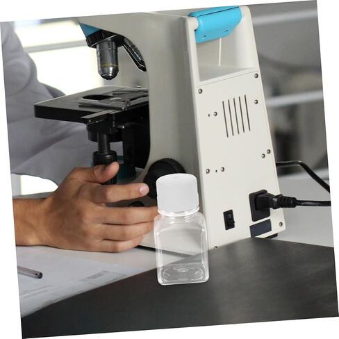 LIFKOME 2pcs Bottle 125ml Small Mouth Square Container Lab Reagent Vial Serum Sealing Bottle in Saudi Arabia