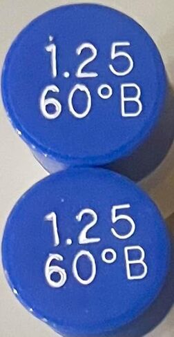 Two Pack - Oil Burner Nozzle, 1.25 60 B, Solid Spray Blue Cap 1.25 60 B Oil Nozzle 1.25 Gallons per minute with a 60 degree Solid Spray in Saudi Arabia