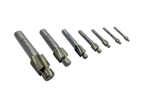 Buyohlic M3-M12 Slotting Counterbore End Mill Cutter Solid Slot 4 Flutes Countersink End Mill Drill Bit Set of 7 Pcs in Saudi Arabia