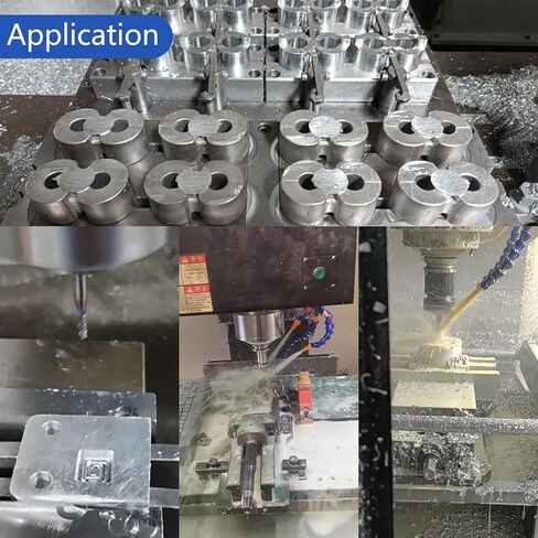 5pcs 1/16" Solid Carbide Flat End Mills Set 3 Flute Diamond-Like Coating End Milling Cutter for Aluminum,Copper,Magnesium Alloys in Kuwait