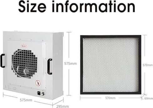 غطاء التدفق الصفحي - وحدة فلتر المروحة العمودية H13 فئة HEPA 100 للاستخدام المختبري والصناعي، تقليل فعال للغبار والحساسية in Kuwait