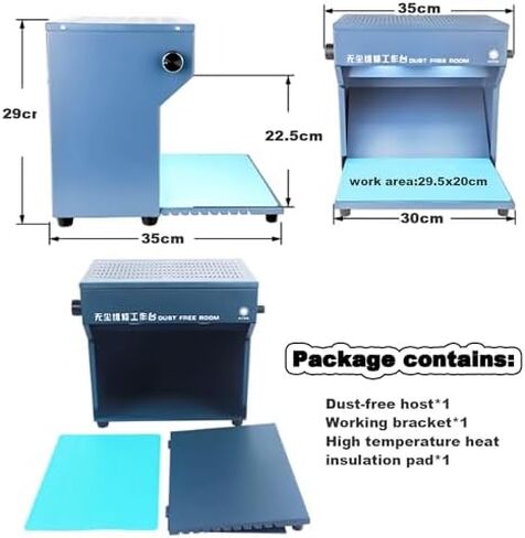 غطاء التدفق الصفحي العمودي مع فلتر HEPA - مقعد نظيف لبيئة خالية من الغبار، لإصلاح شاشات الكريستال السائل للهاتف، وورشة العمل، واستخدام المرافق in Kuwait