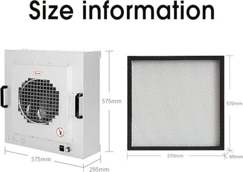 غطاء التدفق الصفحي - فلتر H13 HEPA، مقعد هواء نظيف فئة 100 - مثالي لوحدة فلتر المروحة العمودية للمختبر والصناعة، نقدم مصدر الطاقة الفعال الخاص بنا in Kuwait