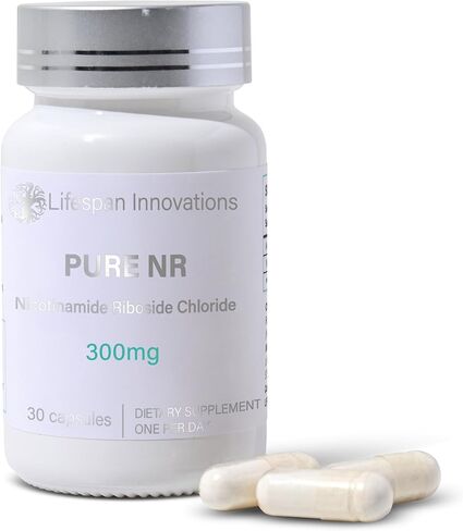 Lifespan Innovations Pure NR Nicotinamide Riboside 300mg - Single Ingredient Supplement - Supports NAD⁺ Levels, Cellular Energy & Healthy Aging. No Fillers or Binders. 30 Capsules, Glass Bottle in Saudi Arabia