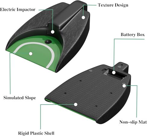 Golf Ball Returner with 2 Bonus Golf Balls - Auto Return Practice Device for Indoor/Outdoor Use in Saudi Arabia