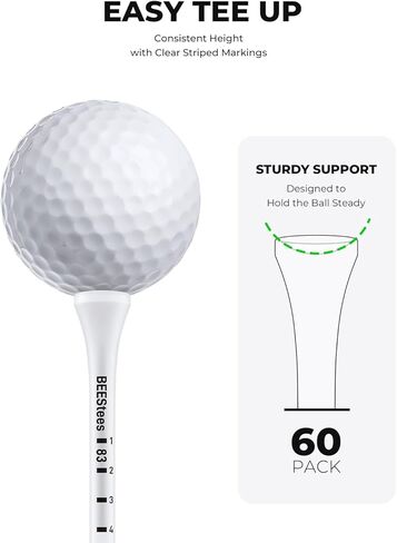 Golf Gifts for Men and Women, Golf Accessories Set with 12 Golf Balls, 60 Golf Tees, and Golf Ball Retriever, Ideal for Beginners, Golf Stuff for Home/Yard/Driving Range Practice in Saudi Arabia