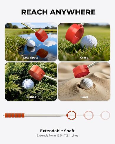 Golf Gifts for Men and Women, Golf Accessories Set with 12 Golf Balls, 60 Golf Tees, and Golf Ball Retriever, Ideal for Beginners, Golf Stuff for Home/Yard/Driving Range Practice in Saudi Arabia