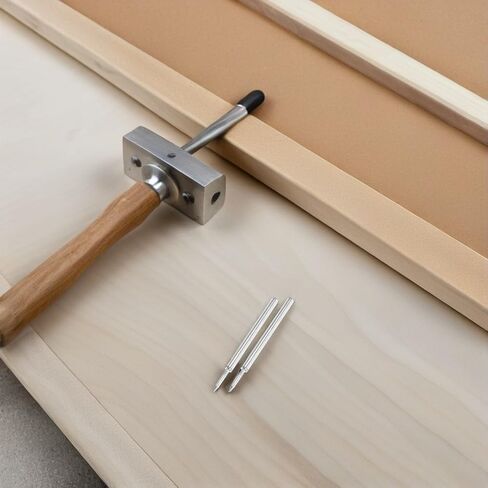 TEHAUX Double Head Skirting Nails with Sleeve Tool, Threaded Seamless Baseboard Trim Installation Nails for Furniture and Stairway, 303pcs Pack in Saudi Arabia