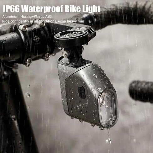 ضوء الدراجة 1600 لومن، أضواء الدراجة للركوب الليلي مع تثبيت بالأسفل، قابلة للشحن عبر USB، إضاءة أمامية مقاومة للماء IP66 لركوب الدراجات على الطرق الجبلية الحضرية in Kuwait
