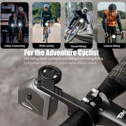 ضوء الدراجة 1600 لومن، أضواء الدراجة للركوب الليلي مع تثبيت بالأسفل، قابلة للشحن عبر USB، إضاءة أمامية مقاومة للماء IP66 لركوب الدراجات على الطرق الجبلية الحضرية in Kuwait