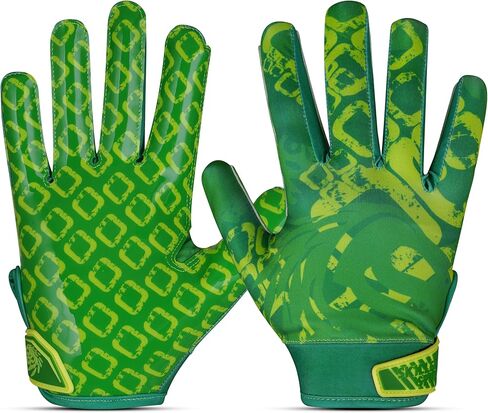 GripMax Youth Football Gloves | Football Gloves Youth & Mens Football Gloves | Sticky Football Gloves for Wide Receiver | Breathable Football Receiver Gloves All Weather in Saudi Arabia