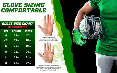 GripMax Youth Football Gloves | Football Gloves Youth & Mens Football Gloves | Sticky Football Gloves for Wide Receiver | Breathable Football Receiver Gloves All Weather in Saudi Arabia