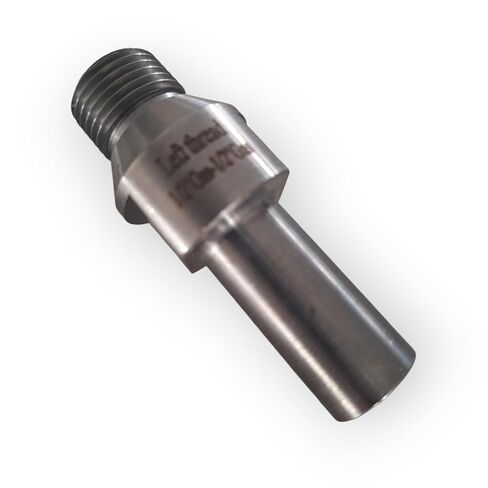Finger BIT Adapter 1/2 Gas to M12 (Reverse). This Adapter (Left-Hand Thread) is Designed for use with Diamond Incremental Finger Bits. in Saudi Arabia