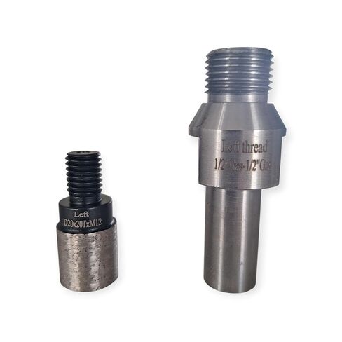 Finger BIT Adapter 1/2 Gas to M12 (Reverse). This Adapter (Left-Hand Thread) is Designed for use with Diamond Incremental Finger Bits. in Saudi Arabia