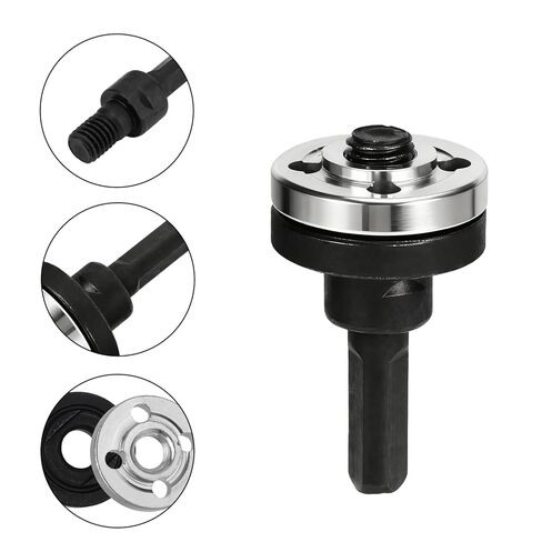 10mm/0.39in 5-in-1 Angle Grinder Adapter Kit, Alloy Electric Drill to Grinder Conversion Connecting Rod Set with Adjustable Rotary Drive for Cutting Discs & Accessories in Saudi Arabia