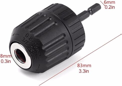 1/4 "عرافة 0.8-10 مللي متر مثقاب ظرفي بدون مفتاح محول الموضوع التغيير السريع محول SDS-Plus شانك تشاك in Saudi Arabia