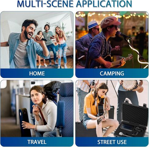 Wireless microphone case - Hard Case Compatible with Shure BLX24/SM58/PG58/BETA58A, for Mics, Receivers and More in Kuwait