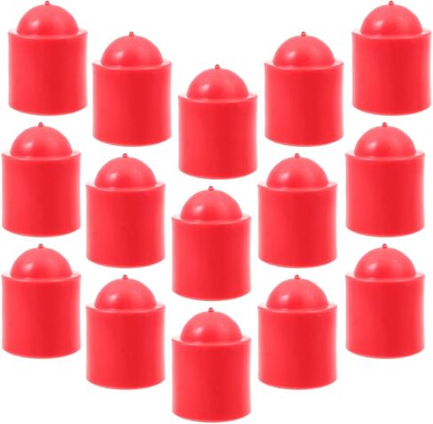 25pcs Red Pool Cue End Protectors Tail Cover Replacement Billiard Rod End Protection Accessories for Snooker and Billiards Use in Saudi Arabia