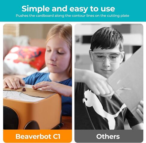 ACMER Cardboard Tools for Kids, Safe DIY Cardboard Construction Tool Kit, Cardboard Cutter for Kids Toy for Boys and Girls, Perfect for Family, Friends, Creativity Projects 3D Models in Kuwait