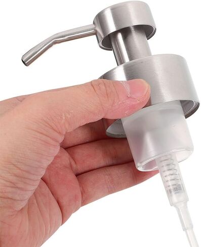 DOITOOL 3PCS Stainless Steel Soap Pump Replacement, Foaming Hand Soap Dispenser for Bathroom Sink, Silver Durable Dispenser Pump Heads Replacement in Saudi Arabia