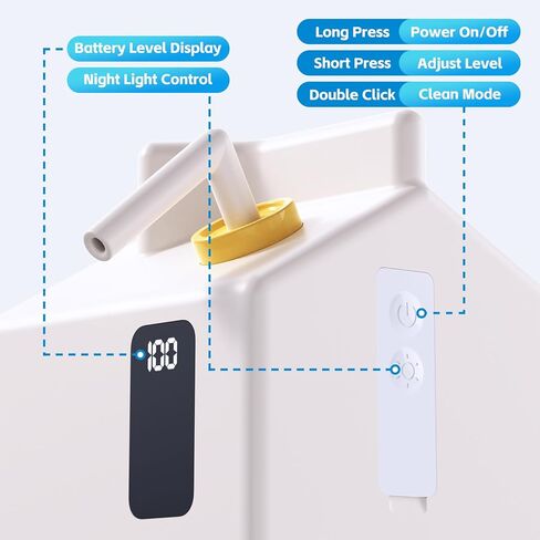 موزع صابون رغوي تلقائي بدون لمس، موزع صابون يدوي ذكي قابل لإعادة الشحن عبر USB لحوض مطبخ الحمام، بدون استخدام اليدين، 3 مستويات قابلة للتعديل، 13.5 أونصة/400 مل in Kuwait