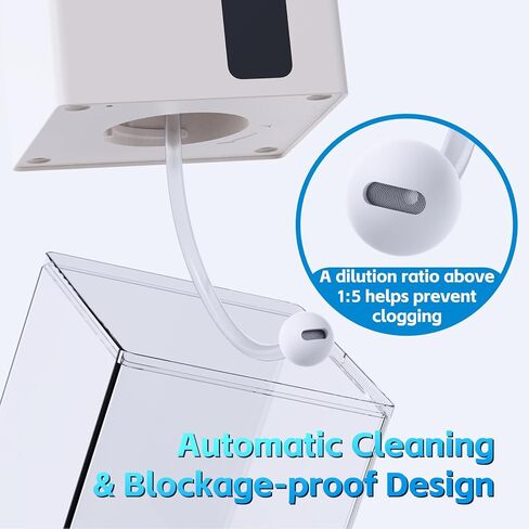 موزع صابون رغوي تلقائي بدون لمس، موزع صابون يدوي ذكي قابل لإعادة الشحن عبر USB لحوض مطبخ الحمام، بدون استخدام اليدين، 3 مستويات قابلة للتعديل، 13.5 أونصة/400 مل in Kuwait
