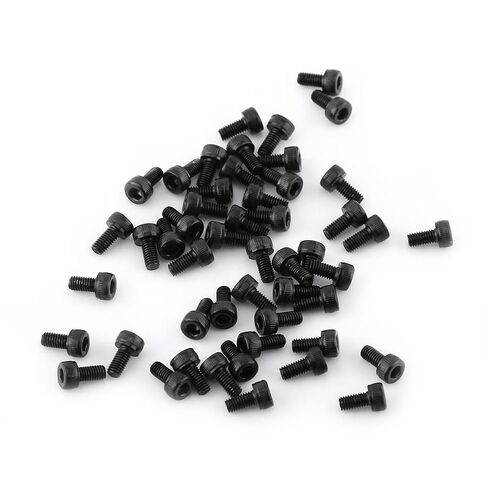 High Strength M3 Black Hex Socket Cap Head Screw Bolt Set - Industrial and Construction Fasteners - 50pcs (M3x6mm 50 Pcs/Pack) in Saudi Arabia