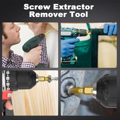 6pcs Screw Extractor Set with HSS 4341 Bits for Damaged and Broken Screws with Tool Box in Saudi Arabia