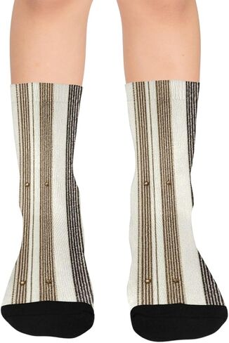 جوارب المشي لمسافات طويلة بخطوط محايدة دافئة - جوارب شتوية حرارية سميكة دافئة للأولاد والبنات الصغار للمدرسة، والارتداء اليومي والأنشطة الخارجية in Kuwait